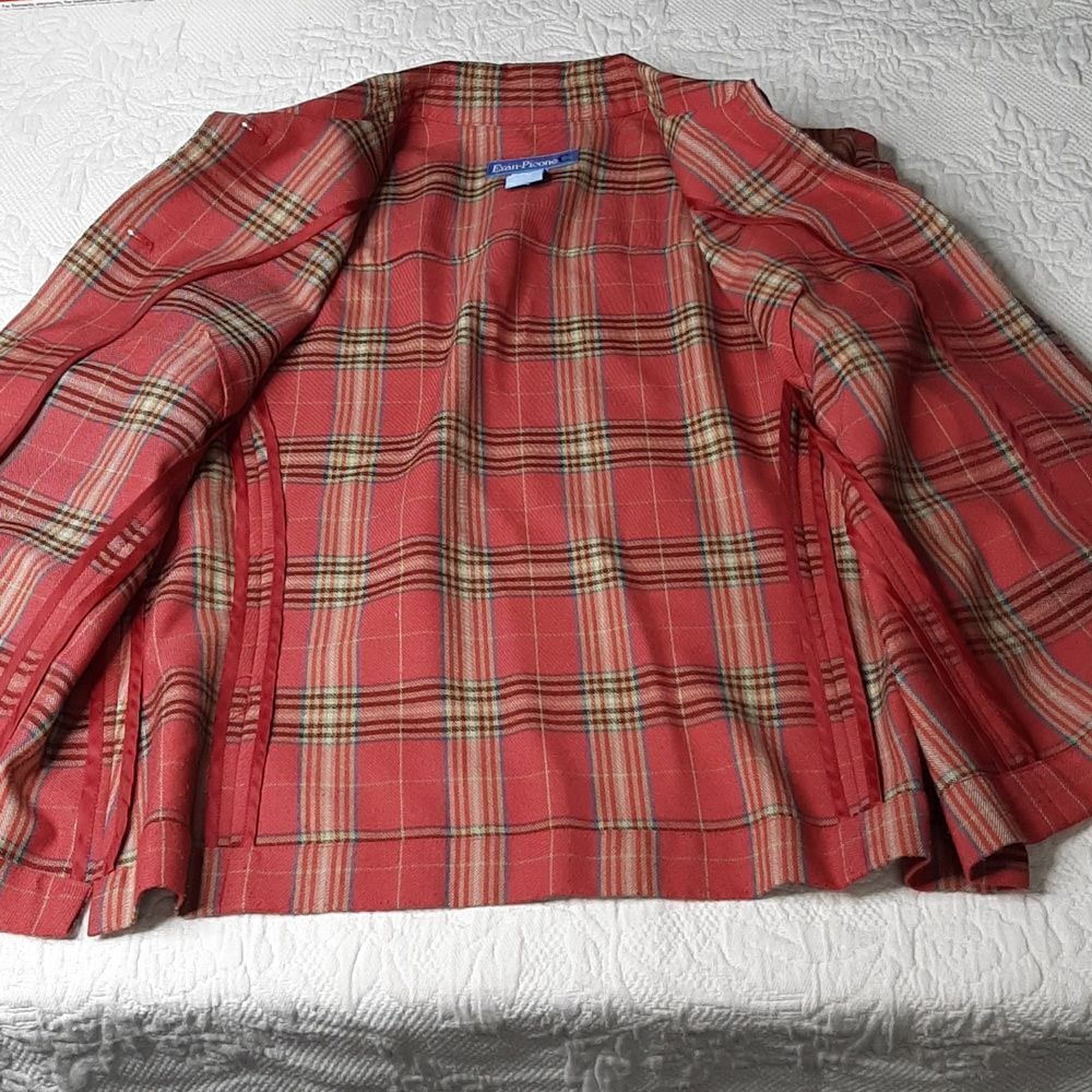 Evan Picone Ladies Pink Flannel Shirt - Picture 6 of 7